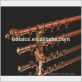 home decorative curtain rod wholesale ,plastic curtain finial metal curtain pole ,resin curtain finial